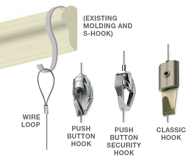 wire cable hooks