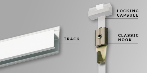 Clear Tape Picture Hanging System for Art Display