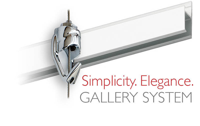 picture hanging systems for art hanging by Gallery System