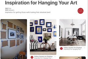 Art Gallery Hanging Systems Featured on Pinterest