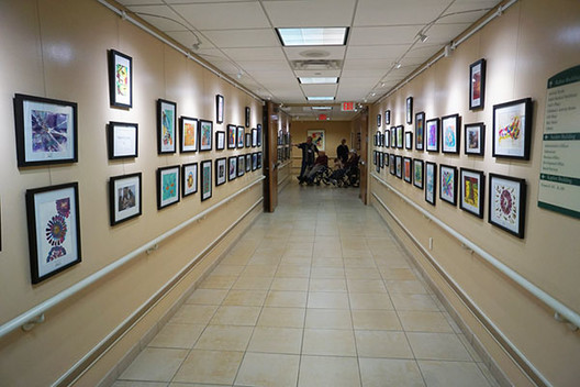 Gallery Track Hanging Systems for Senior Living Facilities