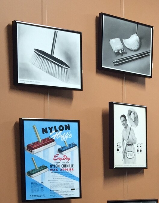 Art Hung on Picture Hanging System, some pieces tilting