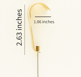 Brass Gallery Rod Kit For Picture Hanging Gallery Systems - Picture Hang  Solutions