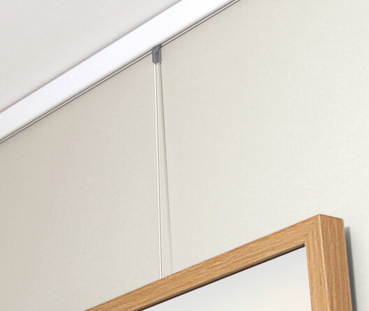 Picture Hanging System with Clearline Hanger for Art Gallery Displays