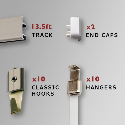 Tape picture outlet hangers