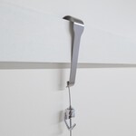 Extra Long Steel Cable Picture Rail Molding Hook in Stainless Steel for art hanging